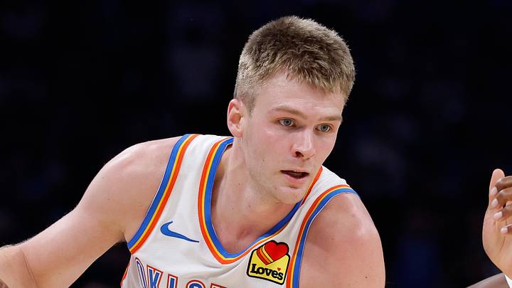 Oct 26, 2026; Oklahoma City, Oklahoma, USA; Oklahoma City Thunder guard Bennett Stirtz (14) drives past Phoenix Suns guard Jamaree Bouyea (17) during the second half at Paycom Center. Mandatory Credit: Alonzo Adams-Imagn Images Oct 26, 2026; Oklahoma City, Oklahoma, USA; Oklahoma City Thunder guard Bennett Stirtz (14) drives past Phoenix Suns guard Jamaree Bouyea (17) during the second half at Paycom Center. Mandatory Credit: Alonzo Adams-Imagn Images