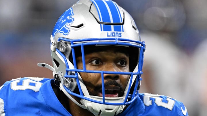 Detroit Lions cornerback Kindle Vildor (29). Detroit Lions cornerback Kindle Vildor (29).