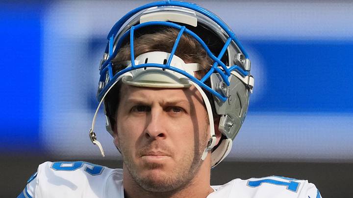 Dec 14, 2025; Inglewood, California, USA; Detroit Lions quarterback Jared Goff (16) is seen during warmups prior to the game against the Los Angeles Rams at SoFi Stadium. Mandatory Credit: Kirby Lee-Imagn Images Dec 14, 2025; Inglewood, California, USA; Detroit Lions quarterback Jared Goff (16) is seen during warmups prior to the game against the Los Angeles Rams at SoFi Stadium. Mandatory Credit: Kirby Lee-Imagn Images