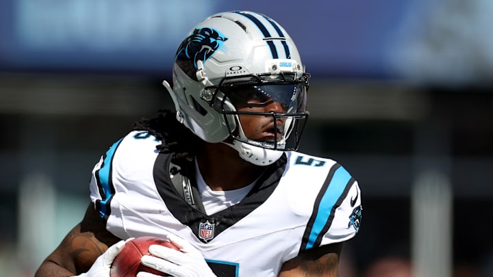 Carolina Panthers running back Rico Dowdle
