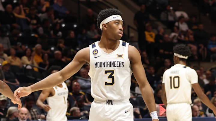 West Virginia University guard KJ Tenner West Virginia University guard KJ Tenner