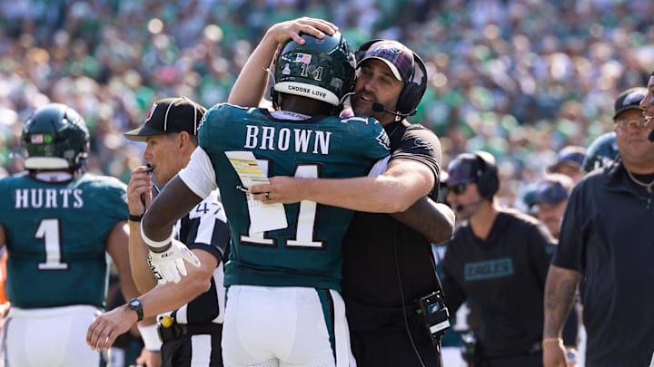 Nick Sirianni, A.J. Brown, Philadelphia Eagles