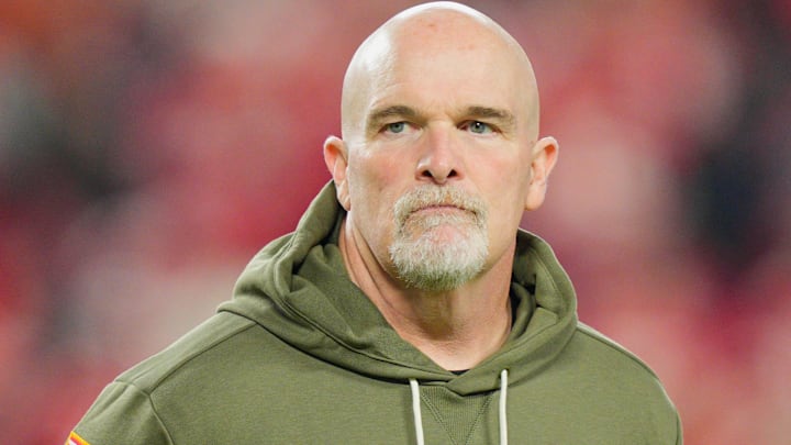 Washington Commanders head coach Dan Quinn Mandatory Credit: Jay Biggerstaff-Imagn Images