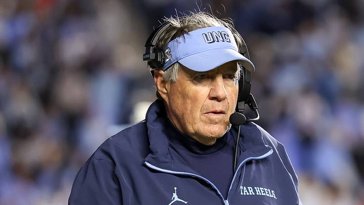 Oct 24, 2026; Chapel Hill, North Carolina, USA; North Carolina Tar Heels head coach Bill Belichick seen during overtime against Syracuse Orange at Kenan Stadium. Mandatory Credit: Cory Knowlton-Imagn Images Oct 24, 2026; Chapel Hill, North Carolina, USA; North Carolina Tar Heels head coach Bill Belichick seen during overtime against Syracuse Orange at Kenan Stadium. Mandatory Credit: Cory Knowlton-Imagn Images
