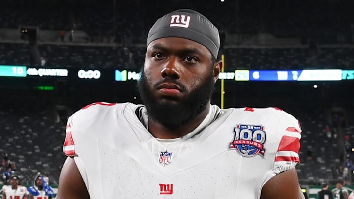 New York Giants offensive tackle Andrew Thomas New York Giants offensive tackle Andrew Thomas