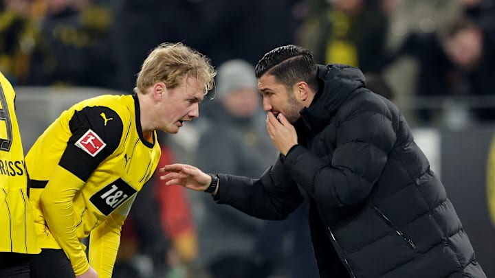 Julian Brandt (l.) und Nuri Sahin (r.)