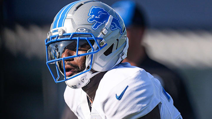Detroit Lions cornerback Nick Whiteside (38) practices during training camp 