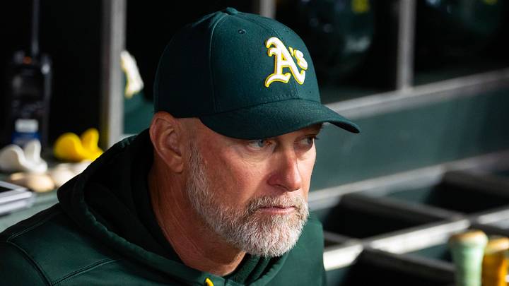 Jul 21, 2026; Phoenix, Arizona, USA; Athletics manager Mark Kotsay against the Arizona Diamondbacks at Chase Field. Mandatory Credit: Mark J. Rebilas-Imagn Images Jul 21, 2026; Phoenix, Arizona, USA; Athletics manager Mark Kotsay against the Arizona Diamondbacks at Chase Field. Mandatory Credit: Mark J. Rebilas-Imagn Images