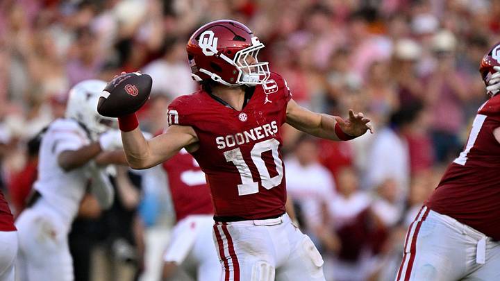 Oklahoma quarterback John Mateer and the Sooners were one of only a handful of teams eliminated from College Football Playoff contention after Week 7. 