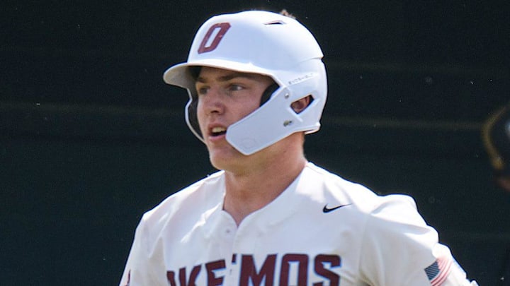 Caleb Bonemer (2) rounds the bases after hitting a home run during his 2023 high school season. 