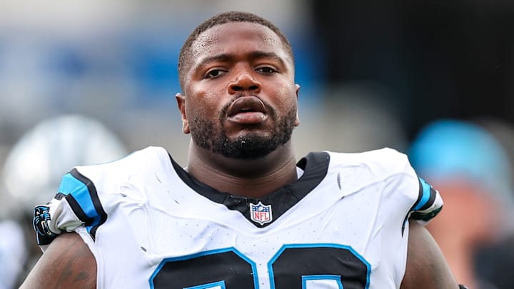 Carolina Panthers offensive lineman Damien Lewis