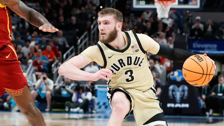 Purdue Boilermakers guard Braden Smith handles the ball Thursday against USC.