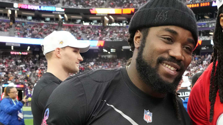 NFC running back Dalvin Cook of the Minnesota Vikings atthe Pro Bowl Games in Las Vegas