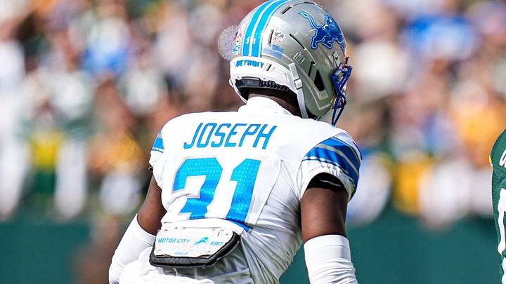Detroit Lions safety Kerby Joseph (31) at Lambeau Field Detroit Lions safety Kerby Joseph (31) at Lambeau Field
