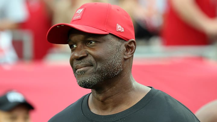 Aug 23, 2025; Tampa, Florida, USA; Tampa Bay Buccaneers head coach Todd Bowles Mandatory Credit: Kim Klement Neitzel-Imagn Images