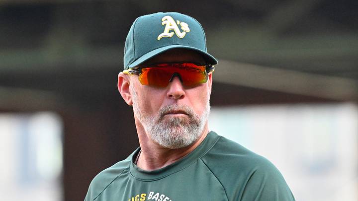 Aug 7, 2026; Boston, Massachusetts, USA; Athletics manager Mark Kotsay (7) looks on before a game against the Boston Red Sox at Fenway Park. Mandatory Credit: Eric Canha-Imagn Images Aug 7, 2026; Boston, Massachusetts, USA; Athletics manager Mark Kotsay (7) looks on before a game against the Boston Red Sox at Fenway Park. Mandatory Credit: Eric Canha-Imagn Images