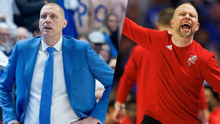 Kentucky basketball coach Mark Pope and Louisville basketball coach Pat Kelsey