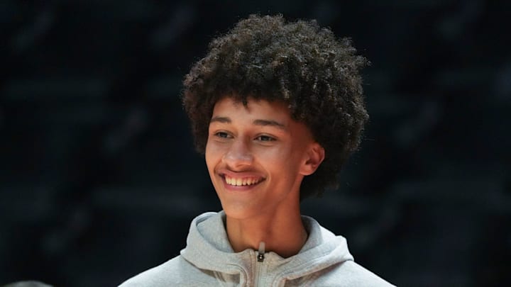 Five-start recruit Nate Ament at the NCAA college basketball game between Tennessee and Kentucky.