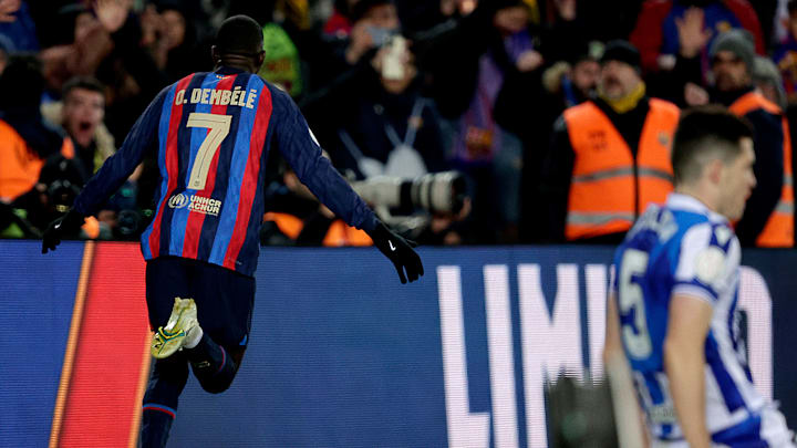 Ousmane Dembele scored the only goal at Camp Nou