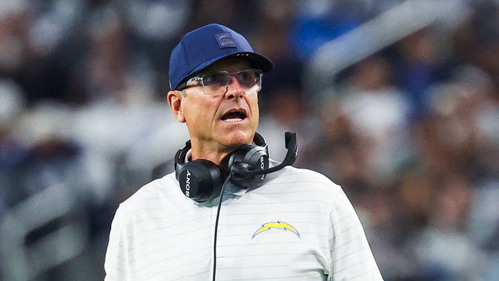 Los Angeles Chargers head coach Jim Harbaugh