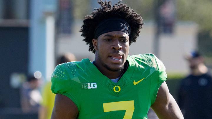 Dec. 30, 2025, in Miami, Florida; Oregon defensive back Ify Obidegwu works out at Barry University ahead of the Orange Bowl. Dec. 30, 2025, in Miami, Florida; Oregon defensive back Ify Obidegwu works out at Barry University ahead of the Orange Bowl.