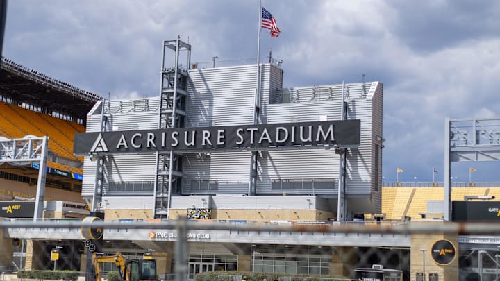 An exterior shot of the outside of Acrisure Stadium on Thursday, Aug. 28, 2025 in Pittsburgh, Pa. An exterior shot of the outside of Acrisure Stadium on Thursday, Aug. 28, 2025 in Pittsburgh, Pa.
