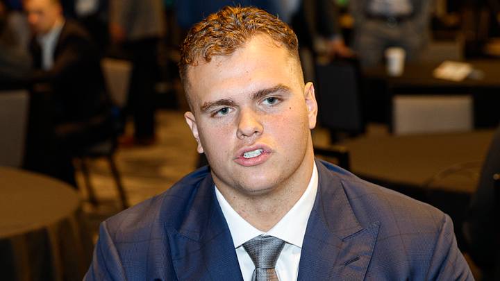 Jul 28, 2026; Chicago, IL, USA; USC student-athlete Alex VanSumeren speaks during Media Days at Hilton Chicago. Mandatory Credit: Kamil Krzaczynski-Imagn Images Jul 28, 2026; Chicago, IL, USA; USC student-athlete Alex VanSumeren speaks during Media Days at Hilton Chicago. Mandatory Credit: Kamil Krzaczynski-Imagn Images