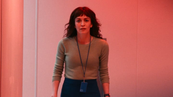 Britt Lower in Severance, now streaming on Apple TV+.