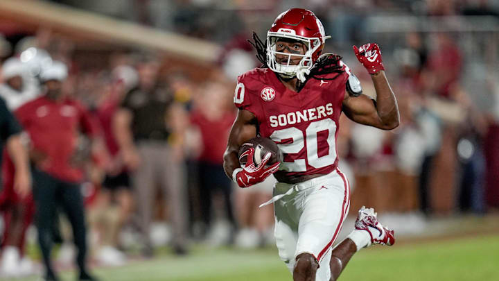 Oklahoma running back Sam Franklin