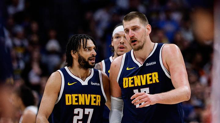 Apr 6, 2026; Denver, Colorado, USA; Denver Nuggets guard Jamal Murray (27) and center Nikola Jokic (15) in the fourth quarter against the Portland Trail Blazers at Ball Arena. Mandatory Credit: Isaiah J. Downing-Imagn Images Apr 6, 2026; Denver, Colorado, USA; Denver Nuggets guard Jamal Murray (27) and center Nikola Jokic (15) in the fourth quarter against the Portland Trail Blazers at Ball Arena. Mandatory Credit: Isaiah J. Downing-Imagn Images