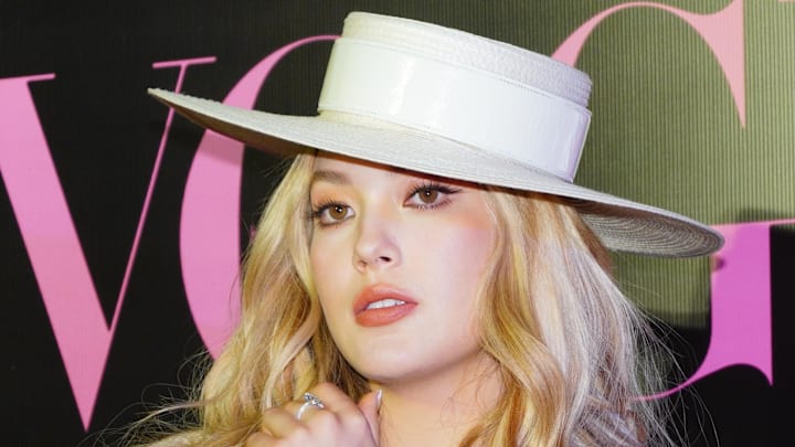 Eileen Gu at the red carpet of Vogue Loves Hong Kong