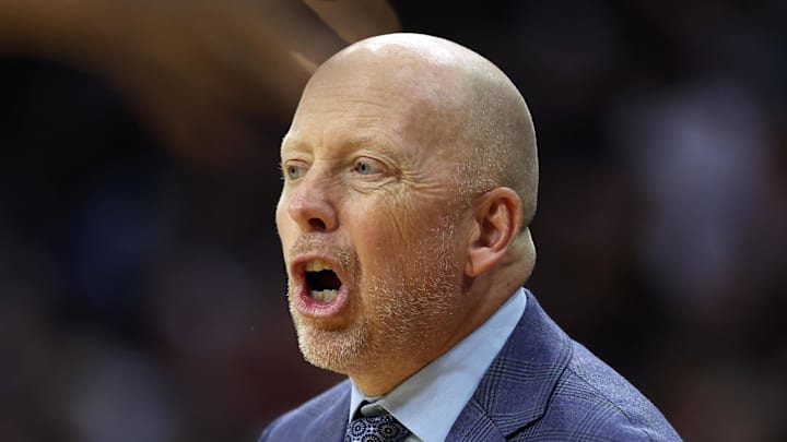 Mar 22, 2026; Philadelphia, PA, USA; UCLA Bruins head coach Mick Cronin reacts against the UConn Huskies in the first half during a second round game of the men's 2026 NCAA Tournament at Xfinity Mobile Arena. Mandatory Credit: Bill Streicher-Imagn Images Mar 22, 2026; Philadelphia, PA, USA; UCLA Bruins head coach Mick Cronin reacts against the UConn Huskies in the first half during a second round game of the men's 2026 NCAA Tournament at Xfinity Mobile Arena. Mandatory Credit: Bill Streicher-Imagn Images