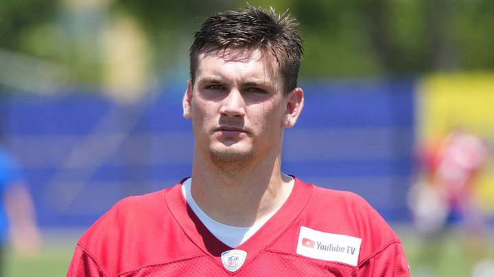 Los Angeles Rams quarterback Ty Simpson. Los Angeles Rams quarterback Ty Simpson.