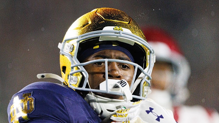 New Seattle Seahawks running back Jadarian Price returns a kick