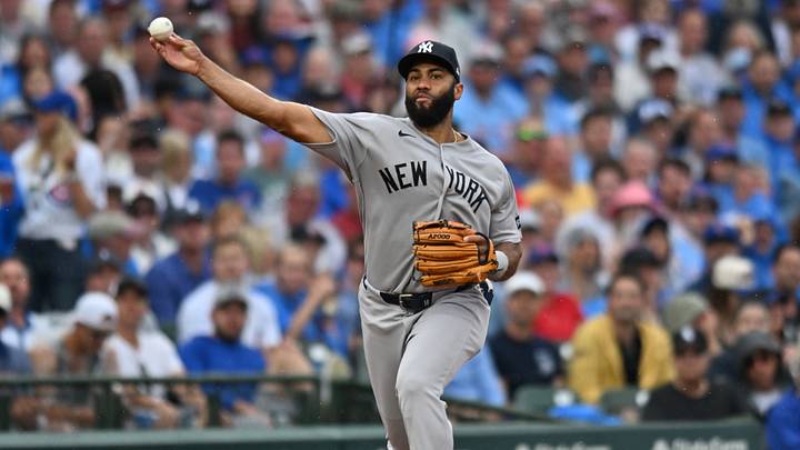 New York Yankees infielder Amed Rosario's days with the club could be numbered if he doesn't turn things around. New York Yankees infielder Amed Rosario's days with the club could be numbered if he doesn't turn things around.