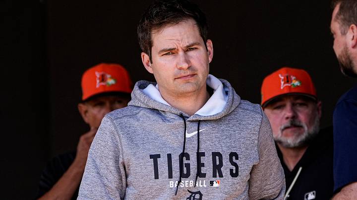 Detroit Tigers president of baseball operations Scott Harris during spring training. Credit