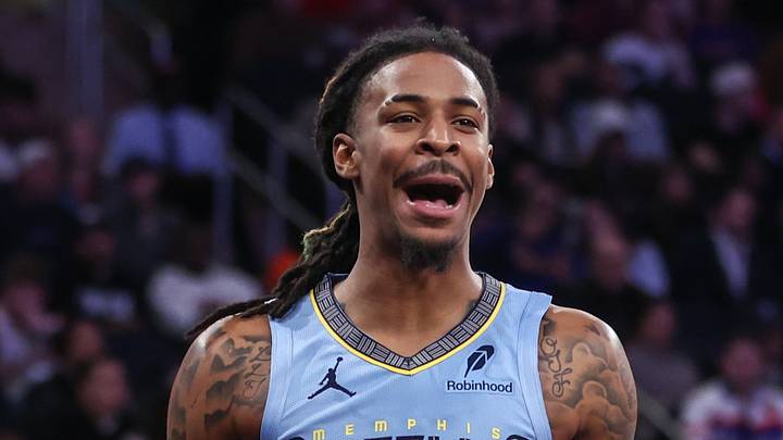 Nov 11, 2025; New York, New York, USA; Memphis Grizzlies guard Ja Morant (12) reacts after getting called for a foul in the second quarter against the New York Knicks at Madison Square Garden. Mandatory Credit: Wendell Cruz-Imagn Images Nov 11, 2025; New York, New York, USA; Memphis Grizzlies guard Ja Morant (12) reacts after getting called for a foul in the second quarter against the New York Knicks at Madison Square Garden. Mandatory Credit: Wendell Cruz-Imagn Images