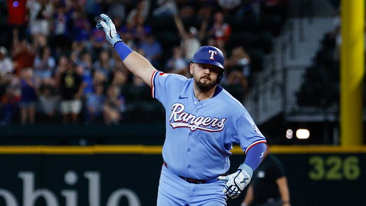 Texas Rangers first baseman Jake Burger. Credit: Chris Jones-Imagn Images Texas Rangers first baseman Jake Burger. Credit: Chris Jones-Imagn Images