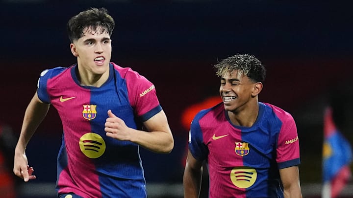 Pau Cubarsí (left) and Lamine Yamal played together for years in La Masia.