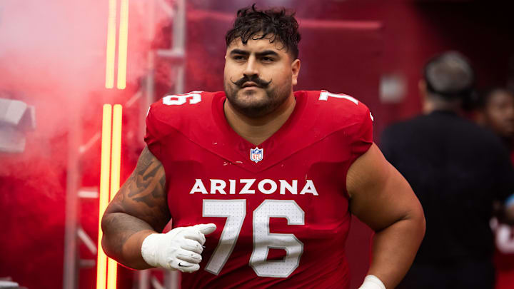 Arizona Cardinals guard Will Hernandez (76).