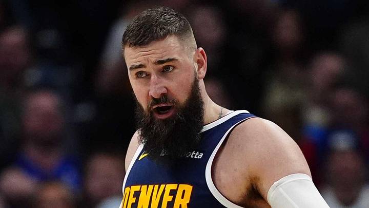 Jan 27, 2026; Denver, Colorado, USA; Denver Nuggets center Jonas Valanciunas (17) reacts in the second quarter against the Detroit Pistons at Ball Arena. Mandatory Credit: Ron Chenoy-Imagn Images Jan 27, 2026; Denver, Colorado, USA; Denver Nuggets center Jonas Valanciunas (17) reacts in the second quarter against the Detroit Pistons at Ball Arena. Mandatory Credit: Ron Chenoy-Imagn Images