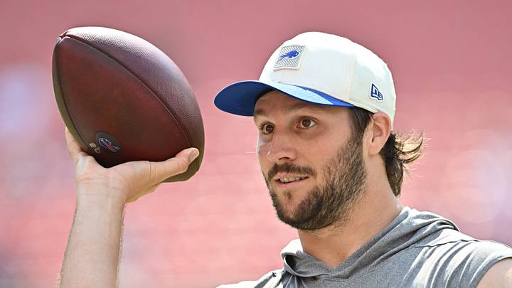 Aug 22, 2026; Cleveland, Ohio, USA; Buffalo Bills quarterback Josh Allen (17) warms up before the game between the Cleveland Browns and the Bills at Huntington Bank Field. Mandatory Credit: Ken Blaze-Imagn Images Aug 22, 2026; Cleveland, Ohio, USA; Buffalo Bills quarterback Josh Allen (17) warms up before the game between the Cleveland Browns and the Bills at Huntington Bank Field. Mandatory Credit: Ken Blaze-Imagn Images