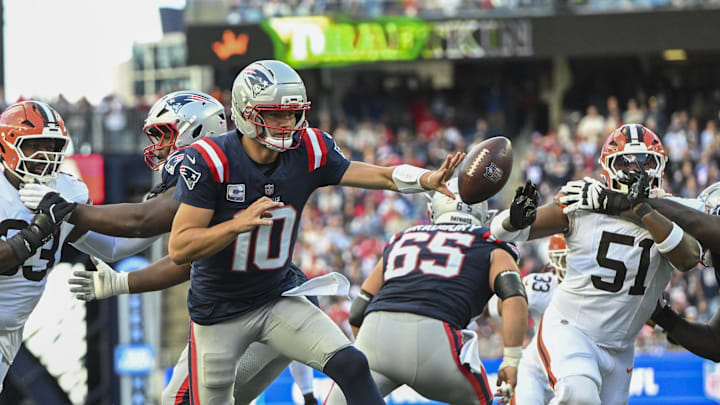 New England Patriots quarterback Drake Maye 