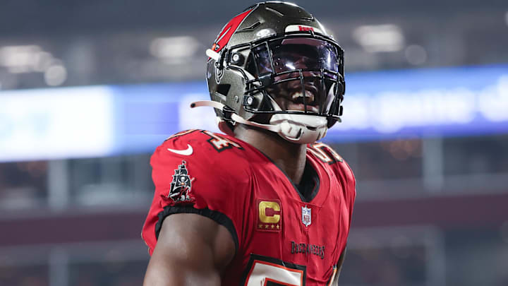 Tampa Bay Buccaneers linebacker Lavonte David (54) Mandatory Credit: Kim Klement Neitzel-Imagn Images