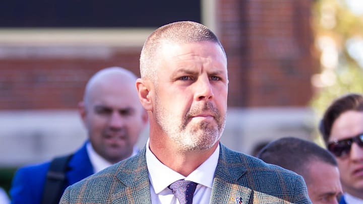 Florida Gators head coach Billy Napier participates during Gator Walk at Ben Hill Griffin Stadium in Gainesville, FL on Saturday, November 23, 2024 before the game against the University of Mississippi. [Doug Engle/Gainesville Sun]