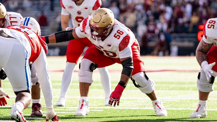 Boston College offensive lineman Eryx Daugherty