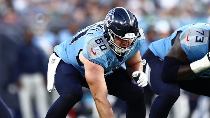 Tennessee Titans offensive lineman Daniel Brunskill (60).