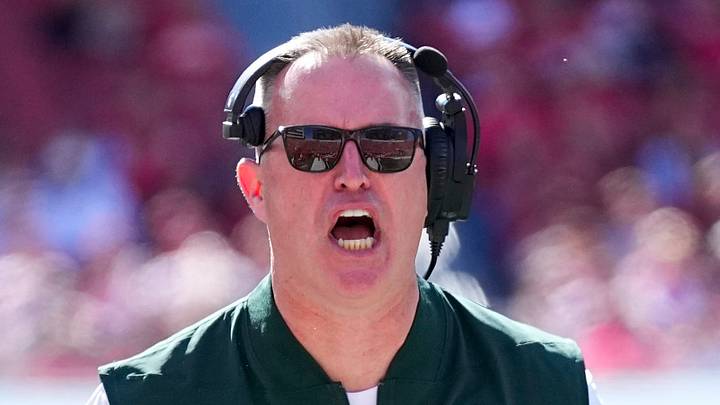 Oct 3, 2026; Madison, Wisconsin, USA;  Michigan State Spartans head coach Pat Fitzgerald reacts to a call during the second quarter against the Wisconsin Badgers at Camp Randall Stadium. Mandatory Credit: Jeff Hanisch-Imagn Images