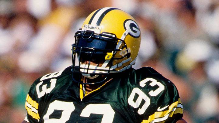 Green Bay Packers defensive tackle Gilbert Brown in 1998 against the Oakland Raiders; USA TODAY Sports Green Bay Packers defensive tackle Gilbert Brown in 1998 against the Oakland Raiders; USA TODAY Sports