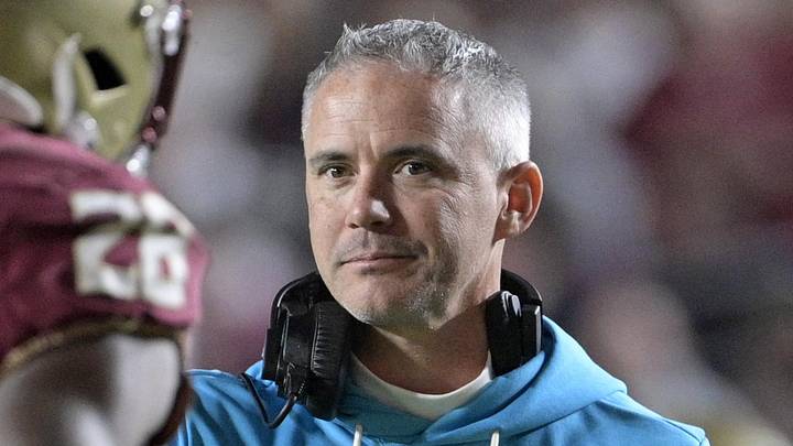 Nov 1, 2025; Tallahassee, Florida, USA; Florida State Seminoles head coach Mike Norvell celebrates a touchdown during the fourth quarter against the Wake Forest Demon Deacons at Doak S. Campbell Stadium. Mandatory Credit: Melina Myers-Imagn Images Nov 1, 2025; Tallahassee, Florida, USA; Florida State Seminoles head coach Mike Norvell celebrates a touchdown during the fourth quarter against the Wake Forest Demon Deacons at Doak S. Campbell Stadium. Mandatory Credit: Melina Myers-Imagn Images